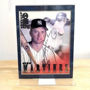 TINO MARTINEZ 1998 8x10 AUTOGRAPHED New York Yankees Donruss Studio w frame COA